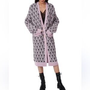 Maje Marjac Cardigan size 2 NEW WITHOUT TAGS LONG CARDIGAN